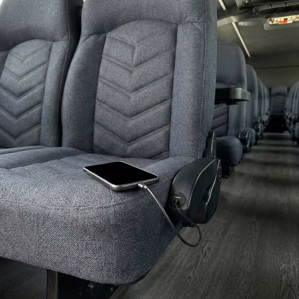 ankeny 25 passenger minibus usb charging