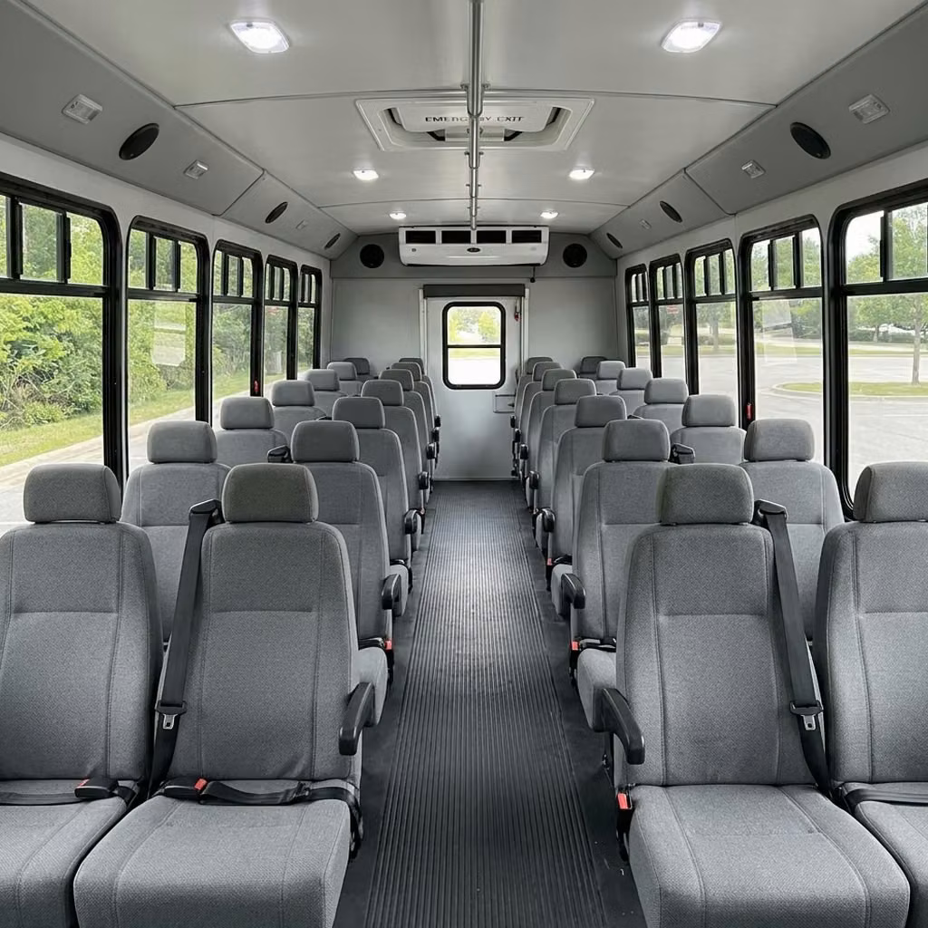 ankeny 30 passenger minibus seating