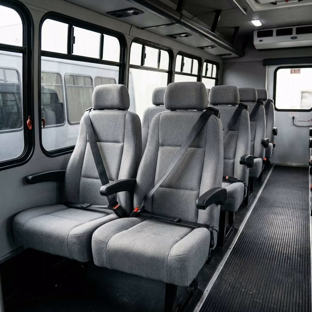 ankeny 35 passenger minibus reclining seats