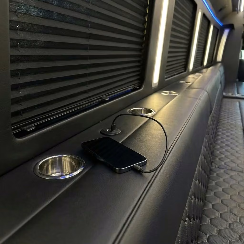 ankeny party bus usb charging