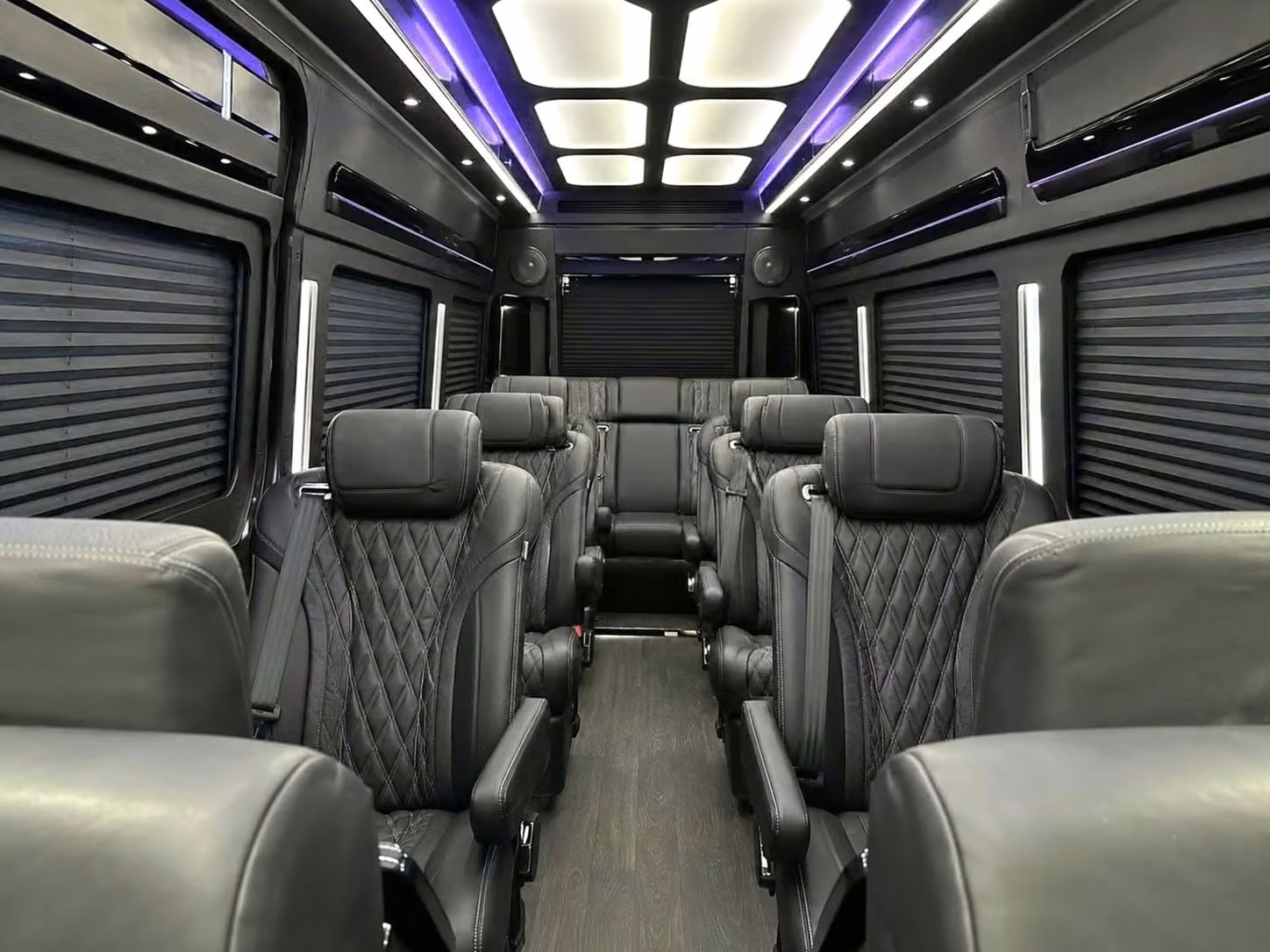 ankeny sprinter van rental with driver reclining seats
