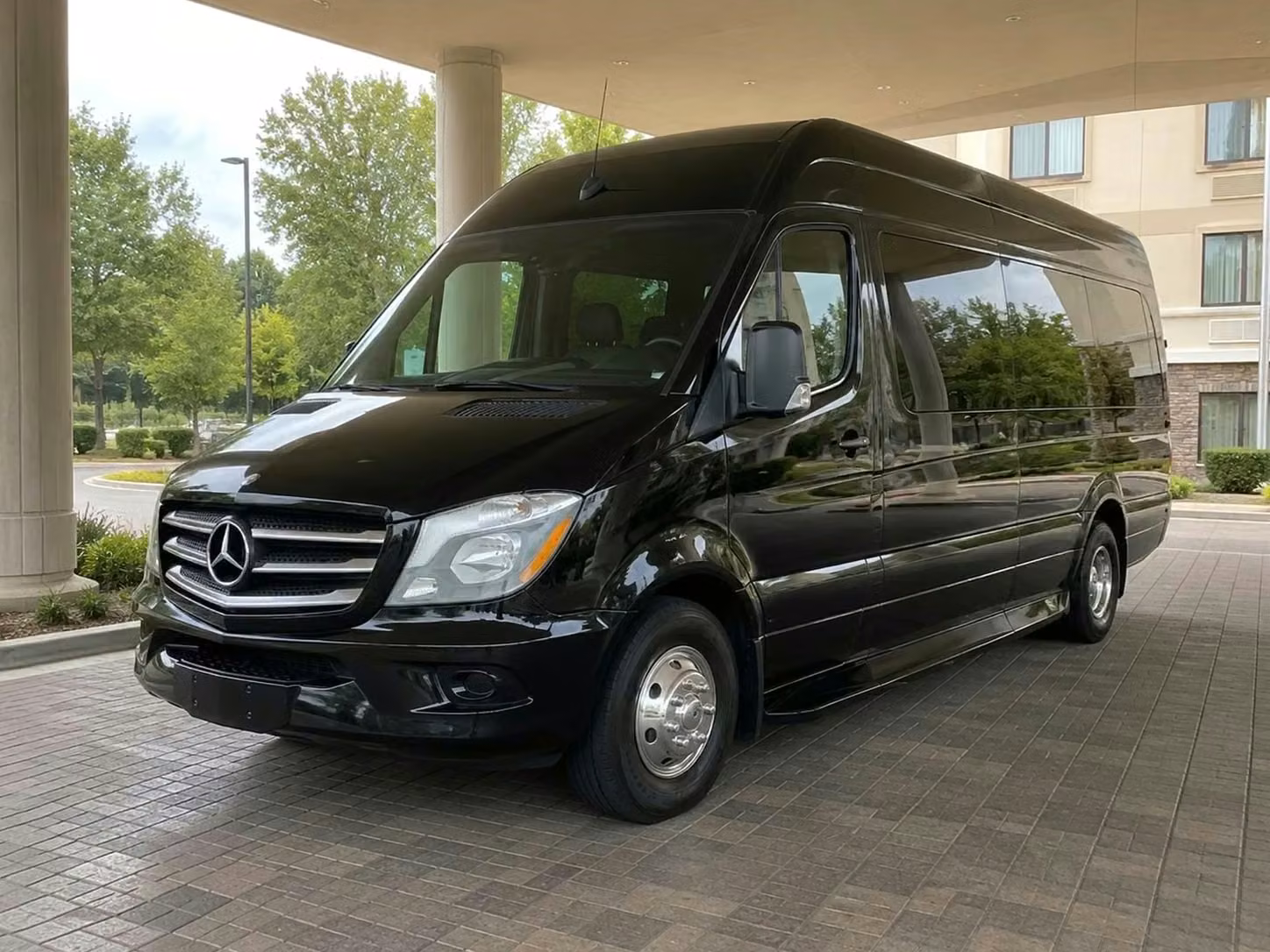 ankeny sprinter van rental with driver tinted windows