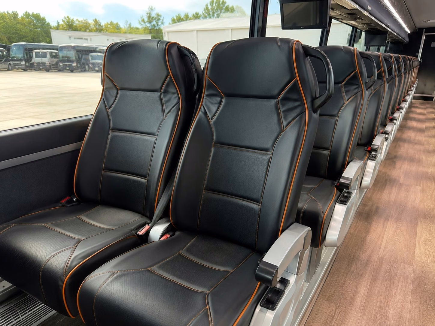 ankeny wedding buses with a c wifi power outlets and onboard restrooms
