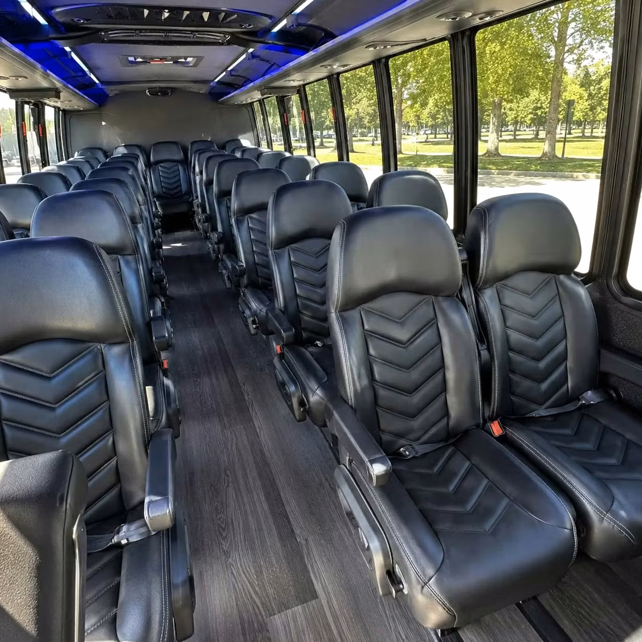 28 passenger minibus inside