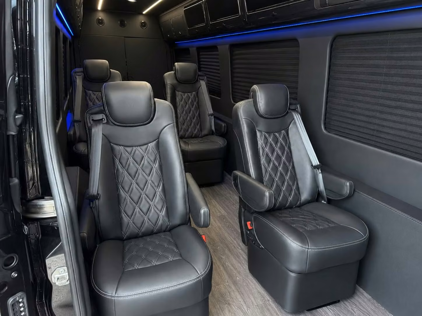 sprinter van with driver inside