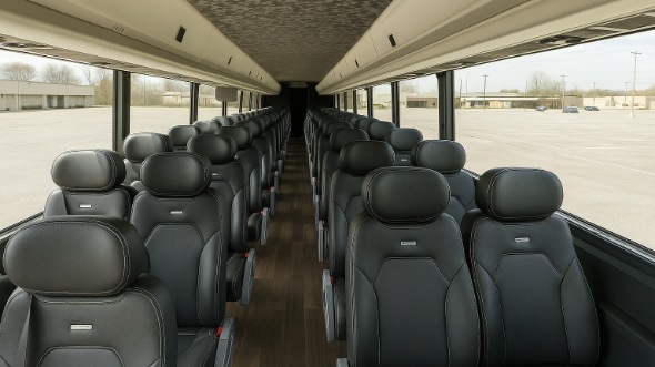 Interior of Charter Bus Company Cedar Rapids's 15 Passenger Minibus in Cedar Rapids