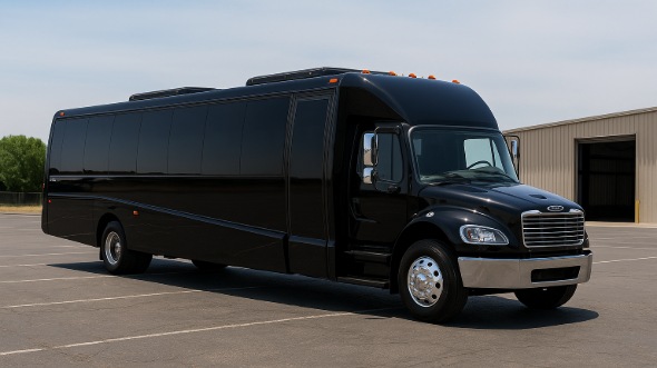 Exterior of Charter Bus Company Cedar Rapids's 20 Passenger Mini bus in Cedar Rapids