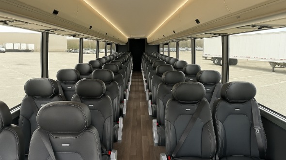 Interior of Charter Bus Company Cedar Rapids's 20 Passenger Mini bus in Cedar Rapids