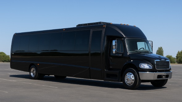 Exterior of Charter Bus Company Cedar Rapids's 25 Passenger Mini bus in Cedar Rapids