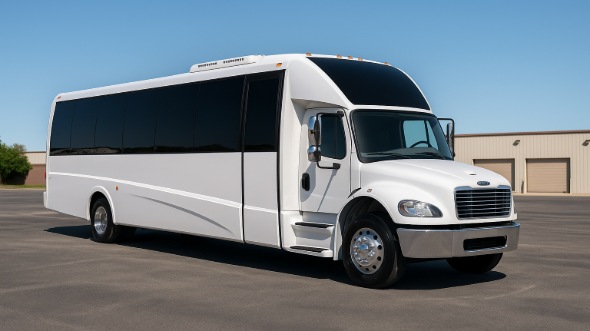 Exterior of Charter Bus Company Cedar Rapids's 30 Passenger Minibus in Cedar Rapids