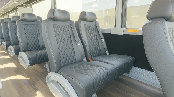 ankeny 15 passenger minibus inside
