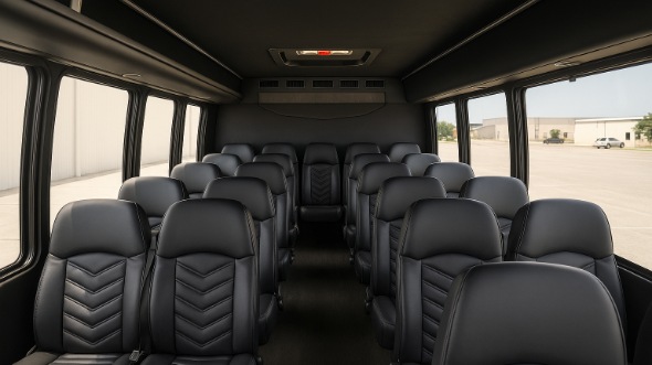 ankeny 18 passenger minibus interior