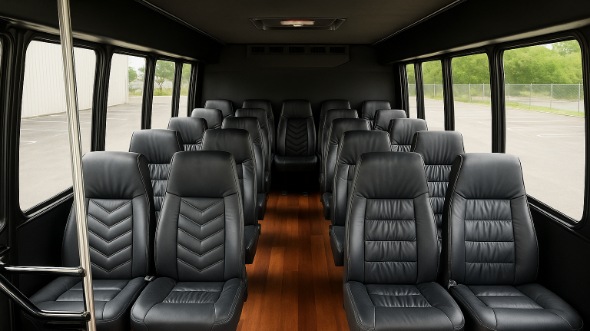 ankeny 35 passenger minibus inside