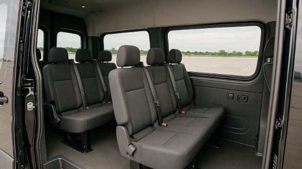 ankeny sprinter van with driver interior