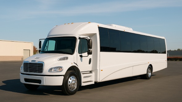 Exterior of Charter Bus Company Cedar Rapids's Party Bus in Cedar Rapids
