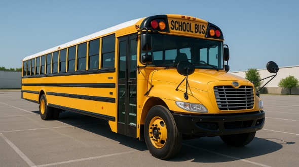 Exterior of Charter Bus Company Cedar Rapids's School Bus in Cedar Rapids